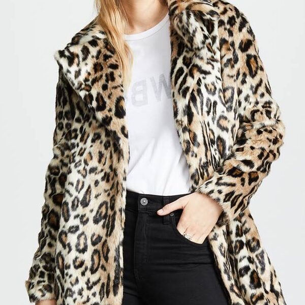 Kelly Reilly Yellowstone Beth Dutton Cheetah Print Coat