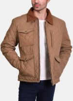 John Dutton Yellowstone Season 4 Quilted Cotton Jacket