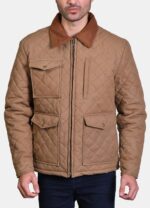 John Dutton Yellowstone Season 4 Quilted Cotton Jacket