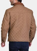 John Dutton Yellowstone Season 4 Quilted Cotton Jacket