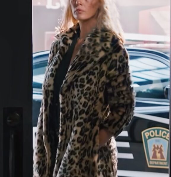 Kelly Reilly Yellowstone Beth Dutton Cheetah Print Coat