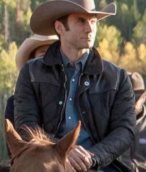 Yellowstone Jamie Dutton Quilted Leather Jacket