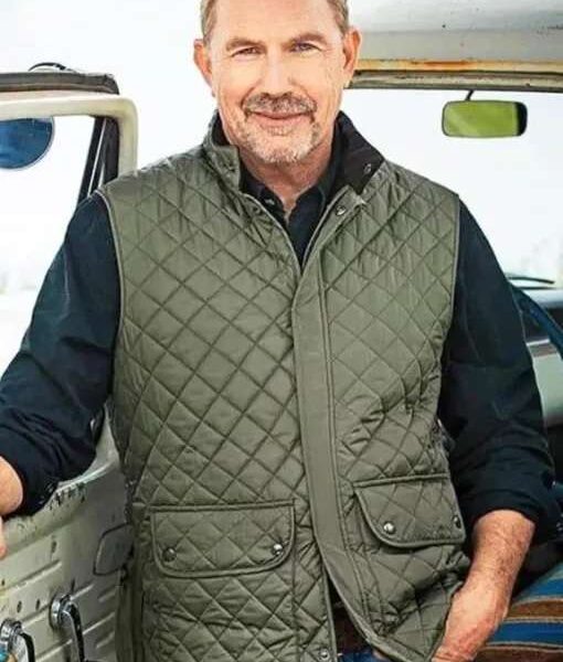 Yellowstone John Dutton Green Quilted Vest