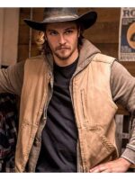 Yellowstone Kayce Dutton Brown Cotton Vest
