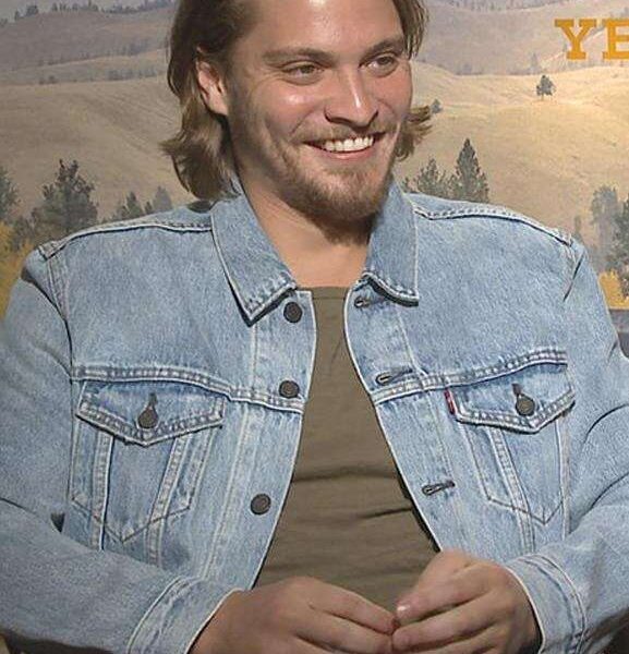 Yellowstone Luke Grimes Kayce Dutton Blue Denim Jacket