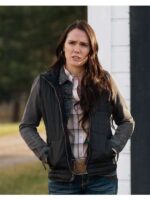 Yellowstone S03 Eden Brolin Black Vest