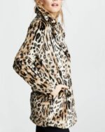 Kelly Reilly Yellowstone Beth Dutton Cheetah Print Coat