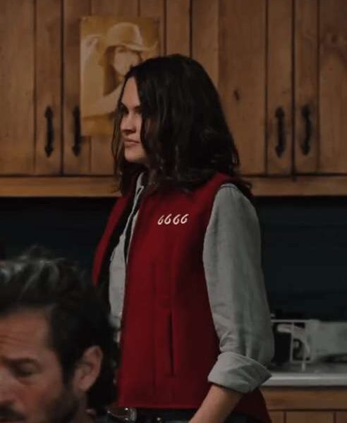 Yellowstone Kathryn Kelly Red Cotton Vest