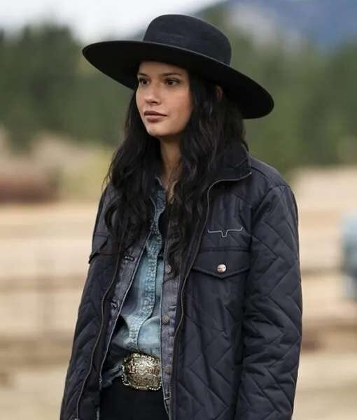 Yellowstone Season 4 Tanaya Beatty Quilted Jacket