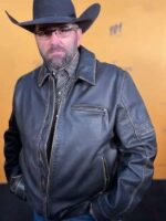Yellowstone Season 5 Jake Jake Ream Leather Jacket