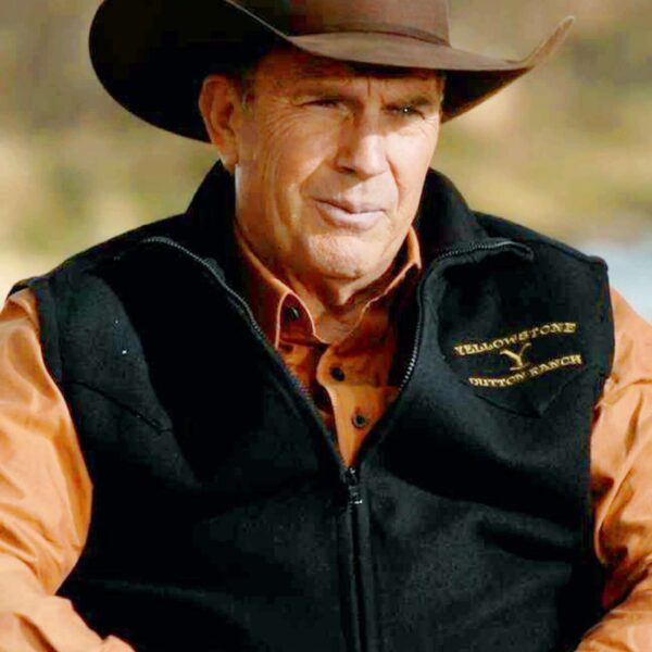 John Dutton Yellowstone Season 5 Black Vest