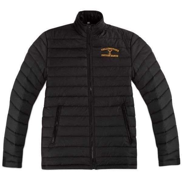 Yellowstone Season 5 Dutton Ranch Black Puffer Jacket
