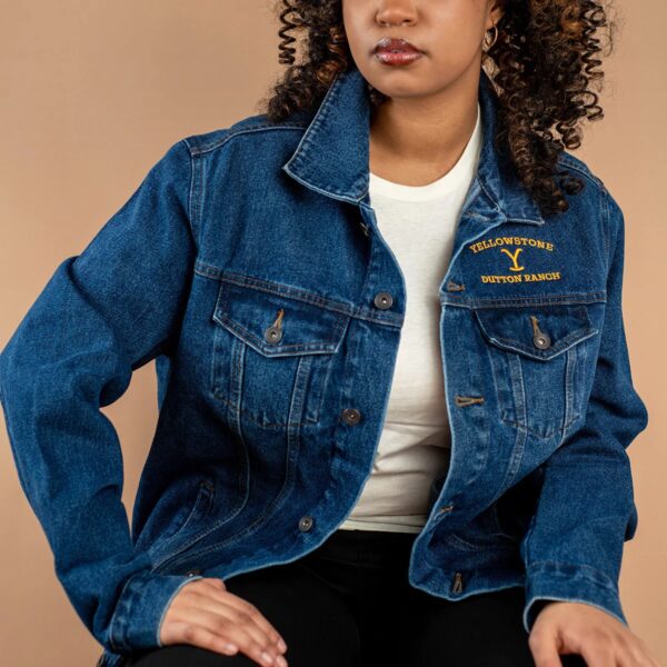 Womens Yellowstone Dutton Ranch Denim Jacket