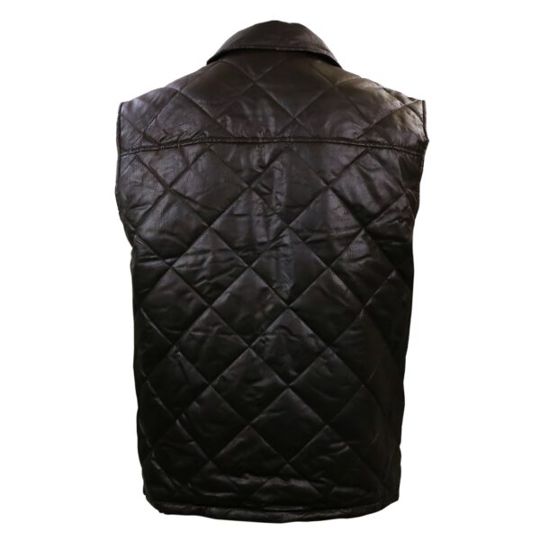 Yellowstone Dutton Ranch Official Y Logo Brown Button Up Vest