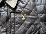 Yellowstone Dutton Ranch Official Y Logo Brown Leather Jacket
