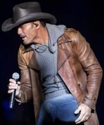 Yellowstone Origin 1883 James Brown Leather Trench Coat