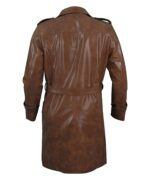 Yellowstone Origin 1883 James Brown Leather Trench Coat