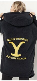 Yellowstone Dutton Ranch Black Hooded Coat