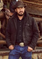 Yellowstone S05 Rip Wheeler Black Suede Jacket