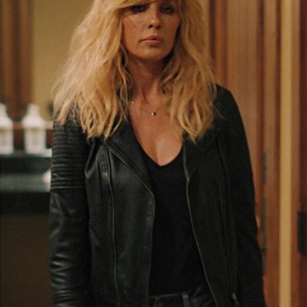 Yellowstone S05 Beth Dutton Black Leather Jacket