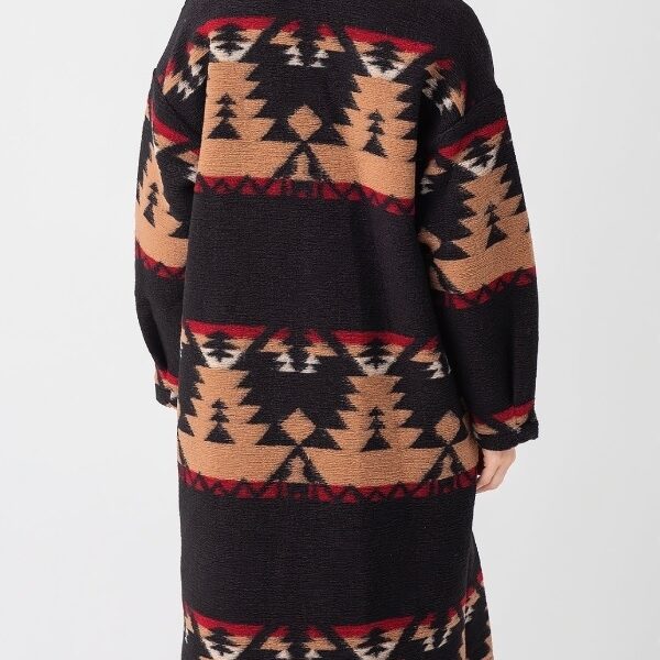 Yellowstone S05 Beth Dutton Black Printed Coat