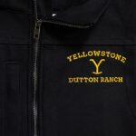 Yellowstone Dutton Ranch Logo Black Vest